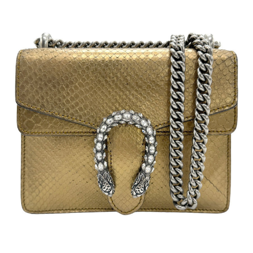 Gucci Dionysus Python Shoulder Bag Gold - image 1